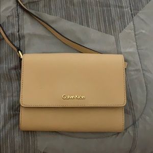 Tan Calvin Klein cross body